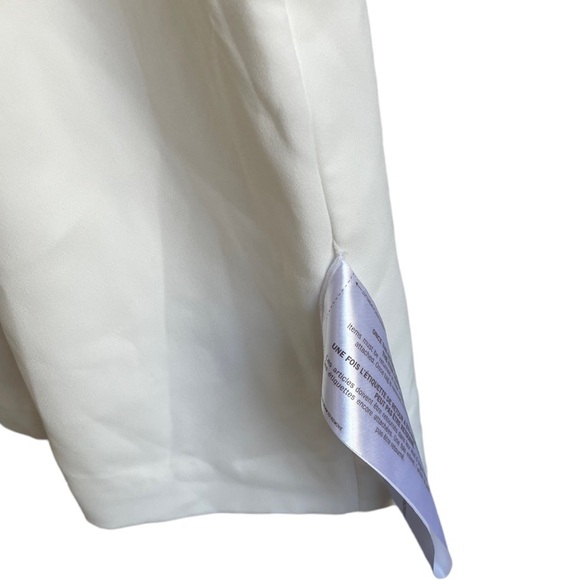 BCBG MaxAzria Eva White Asymmetrical Mini Dress 6 - Picture 8 of 10